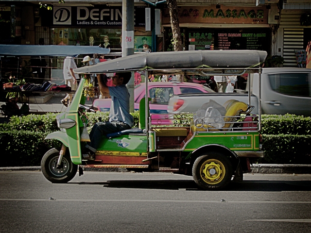 Tuk Tuk on Silom Road in Bangkok